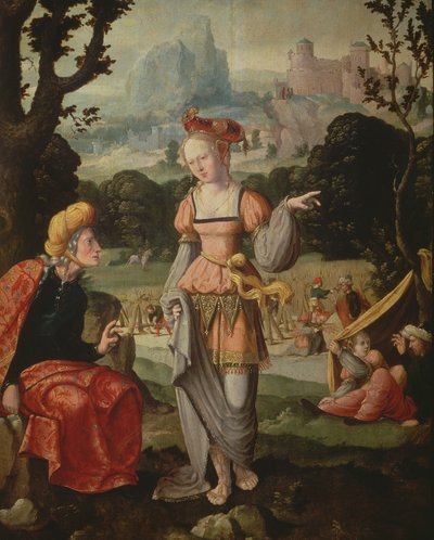 Ruth und Naomi im Feld von Boaz, ca. 1530-40 von Jan van Scorel
